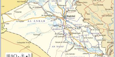 Mappa dell'Iraq strade