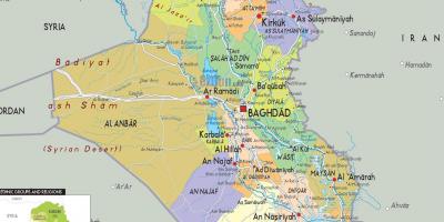 Iraq città la mappa