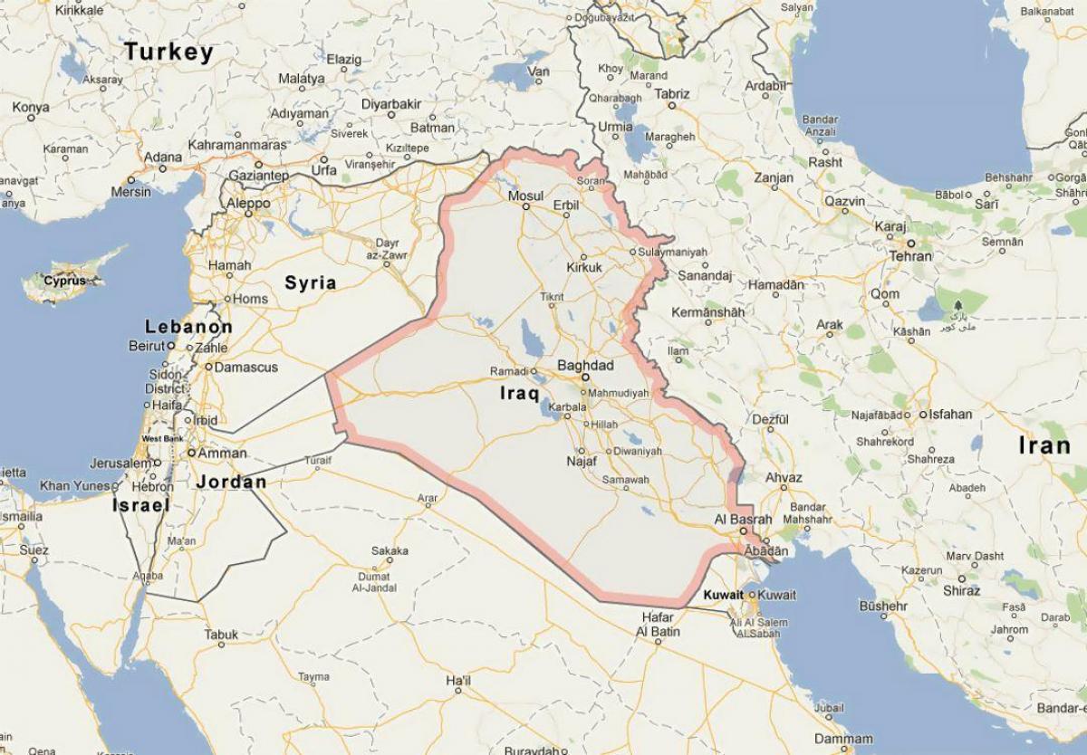 Mappa dell'Iraq