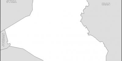 Mappa dell'Iraq vuoto